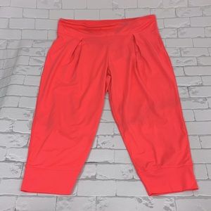💰Bundle 3/$30 Fabletics Crop Pants  XL Bright Coral pink Stretchy Lounge Comfort